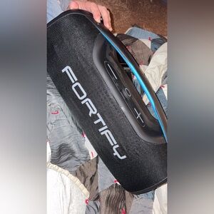 Fortify Black and Blue Portable Speaker